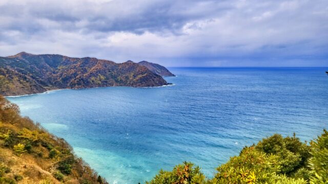 三方五湖レインボーライン山頂公園から眺める若狭湾